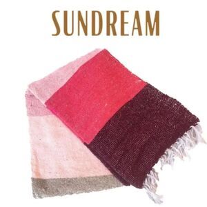 Sundream Coffee Aztec Blanket (Pink Stripe)